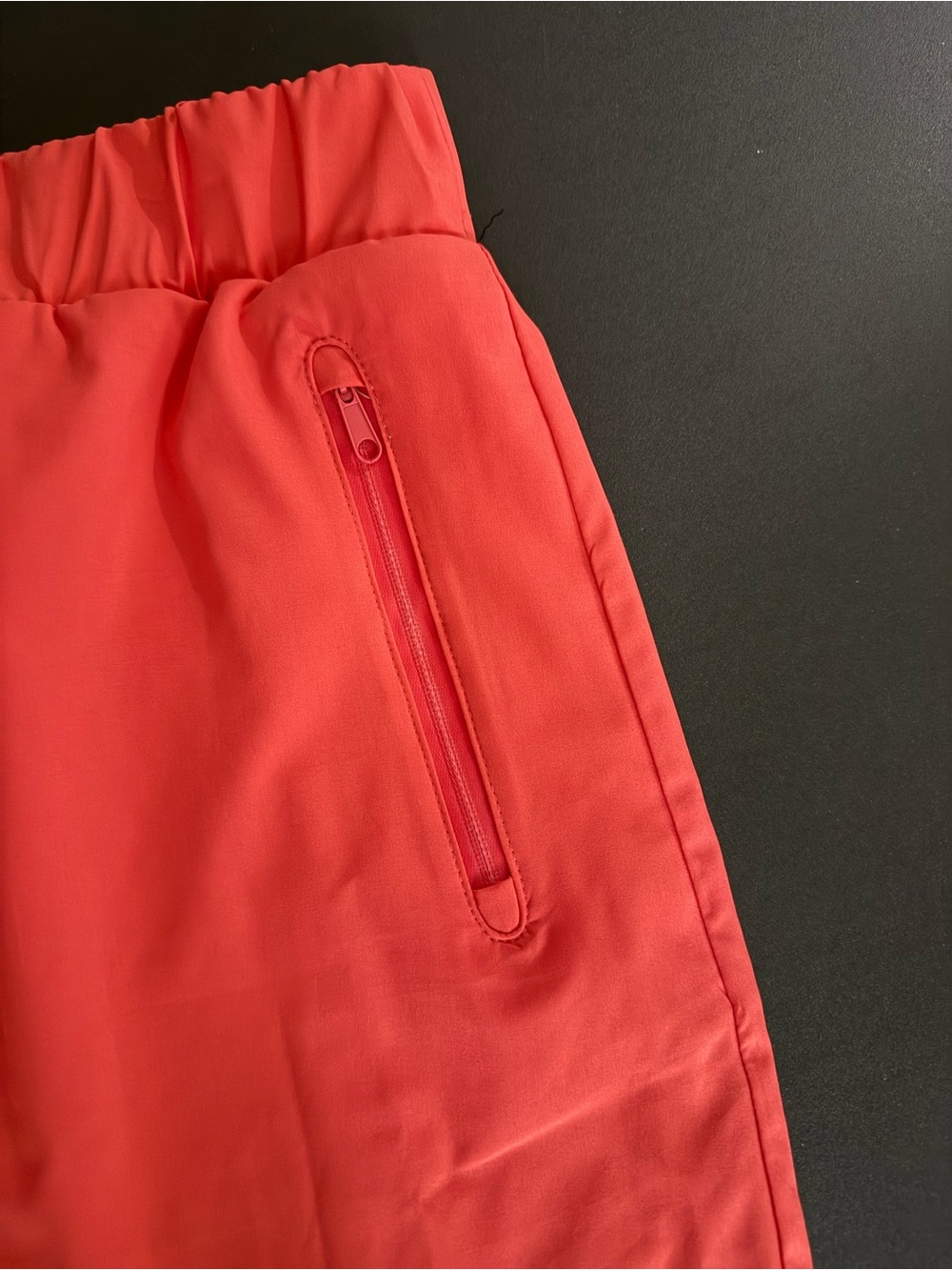Women’s Orange Active Skort with Zip Pockets